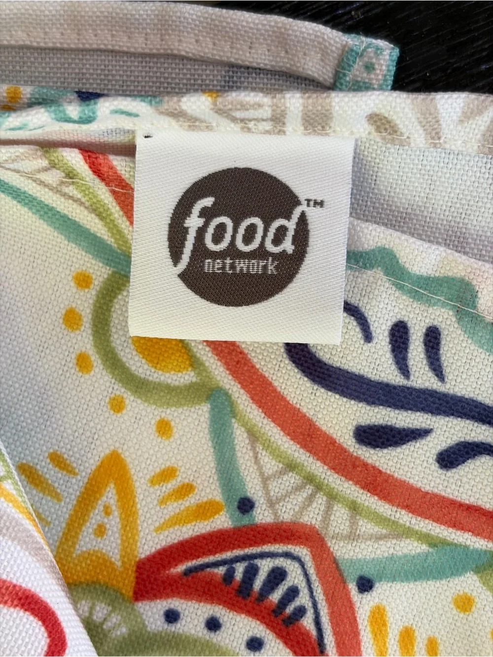 Food Network Set Lot Of 3 Cloth Napkins W/ 2 Bobby Flay Salad Servers